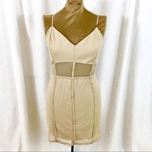Charlotte ruse body con mesh dress